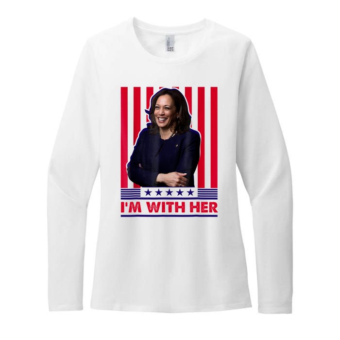 IM With Her Kamala Vote For 2024 President Womens CVC Long Sleeve Shirt