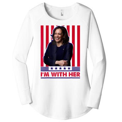 IM With Her Kamala Vote For 2024 President Women's Perfect Tri Tunic Long Sleeve Shirt