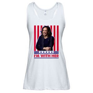 IM With Her Kamala Vote For 2024 President Ladies Essential Flowy Tank