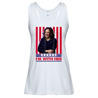 IM With Her Kamala Vote For 2024 President Ladies Essential Flowy Tank