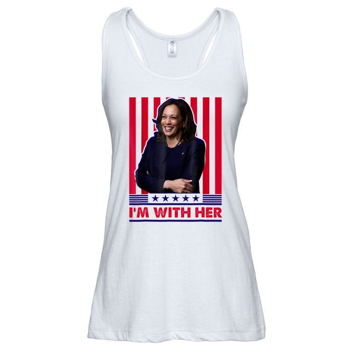 IM With Her Kamala Vote For 2024 President Ladies Essential Flowy Tank