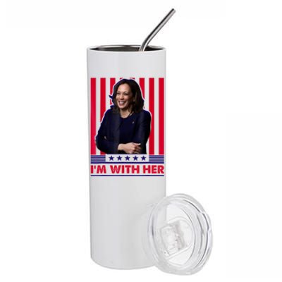 IM With Her Kamala Vote For 2024 President Stainless Steel Tumbler