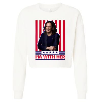 IM With Her Kamala Vote For 2024 President Cropped Pullover Crew