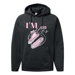 IM With Her Chucks And Pearls Election 2024 Performance Fleece Hoodie