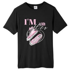 IM With Her Chucks And Pearls Election 2024 Tall Fusion ChromaSoft Performance T-Shirt