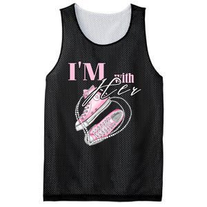 IM With Her Chucks And Pearls Election 2024 Mesh Reversible Basketball Jersey Tank