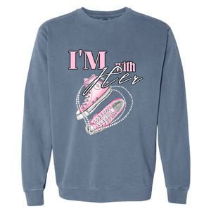 IM With Her Chucks And Pearls Election 2024 Garment-Dyed Sweatshirt