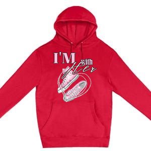 IM With Her Chucks And Pearls Election 2024 Premium Pullover Hoodie