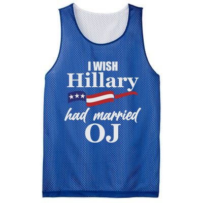 I Wish Hillary Had Married OJ Mesh Reversible Basketball Jersey Tank