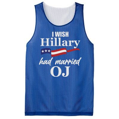 I Wish Hillary Had Married OJ Mesh Reversible Basketball Jersey Tank