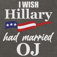 I Wish Hillary Had Married OJ Cotton Canvas Backpack