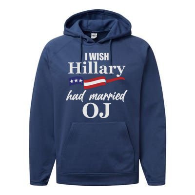 I Wish Hillary Had Married OJ Performance Fleece Hoodie