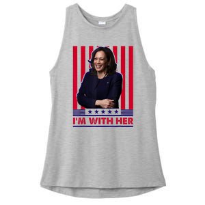 IM With Her Kamala Vote For 2024 President Kamala Harris Ladies PosiCharge Tri-Blend Wicking Tank