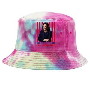 IM With Her Kamala Vote For 2024 President Kamala Harris Tie-Dyed Bucket Hat