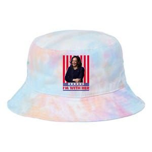 IM With Her Kamala Vote For 2024 President Kamala Harris Tie Dye Newport Bucket Hat