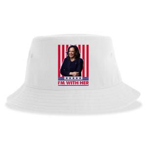 IM With Her Kamala Vote For 2024 President Kamala Harris Sustainable Bucket Hat