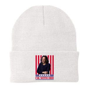 IM With Her Kamala Vote For 2024 President Kamala Harris Knit Cap Winter Beanie