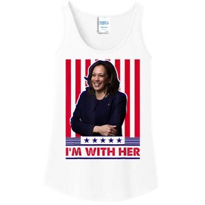 IM With Her Kamala Vote For 2024 President Kamala Harris Ladies Essential Tank