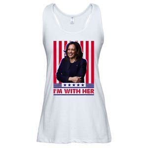 IM With Her Kamala Vote For 2024 President Kamala Harris Ladies Essential Flowy Tank