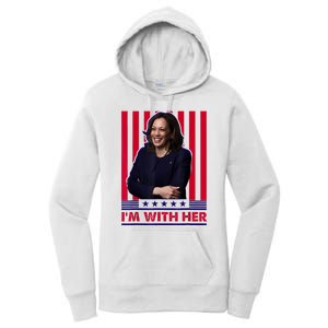 IM With Her Kamala Vote For 2024 President Kamala Harris Women's Pullover Hoodie