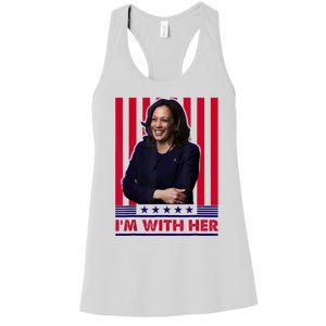 IM With Her Kamala Vote For 2024 President Kamala Harris Women's Racerback Tank