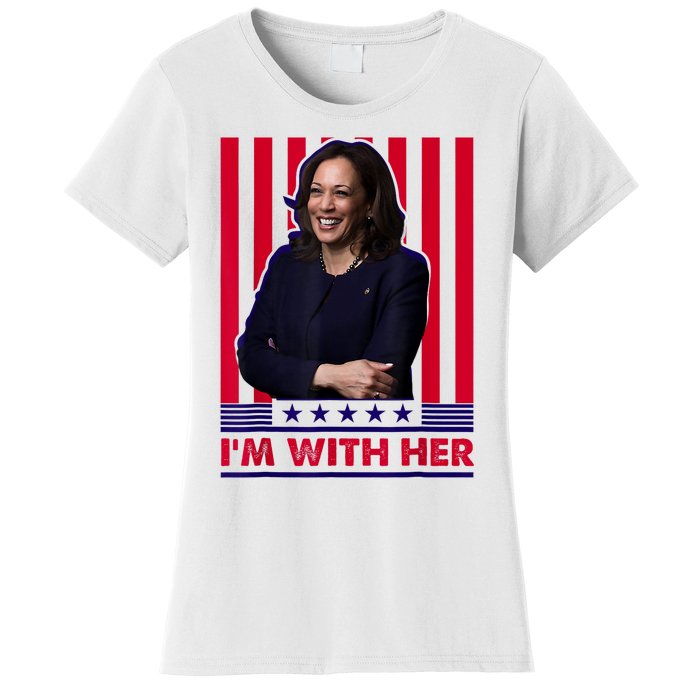 IM With Her Kamala Vote For 2024 President Kamala Harris Women's T-Shirt