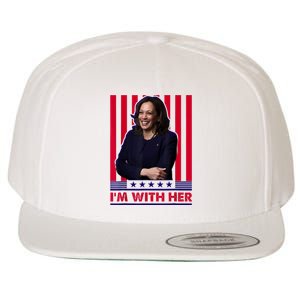 IM With Her Kamala Vote For 2024 President Kamala Harris Wool Snapback Cap