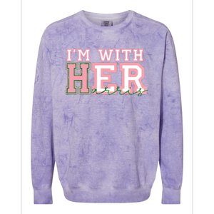 Im With Her President Kamala Election Colorblast Crewneck Sweatshirt