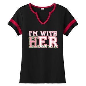 Im With Her President Kamala Election Ladies Halftime Notch Neck Tee