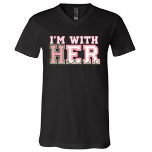 Im With Her President Kamala Election V-Neck T-Shirt