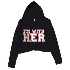 Im With Her President Kamala Election Crop Fleece Hoodie