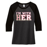 Im With Her President Kamala Election Women's Tri-Blend 3/4-Sleeve Raglan Shirt