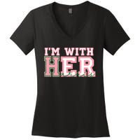 Im With Her President Kamala Election Women's V-Neck T-Shirt