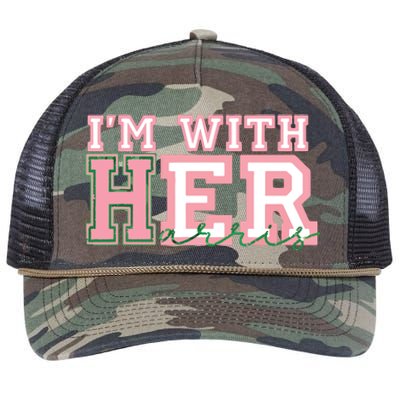 Im With Her President Kamala Election Retro Rope Trucker Hat Cap