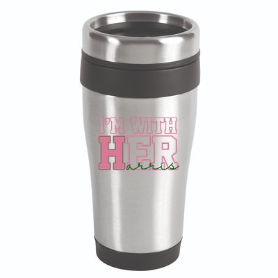 Im With Her Kamala Harris 2024 President Vote 16oz Travel Tumbler