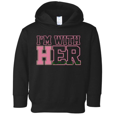 Im With Her Kamala Harris 2024 President Vote Toddler Hoodie