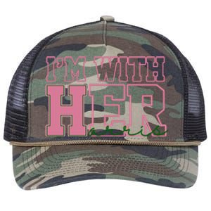 Im With Her Kamala Harris 2024 President Vote Retro Rope Trucker Hat Cap