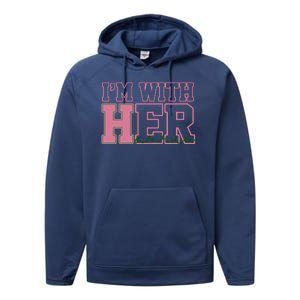 Im With Her Kamala Harris 2024 President Vote Performance Fleece Hoodie