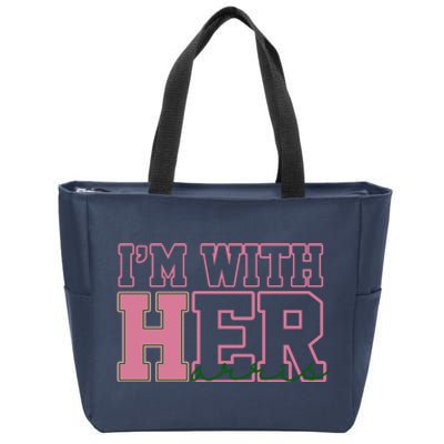 Im With Her Kamala Harris 2024 President Vote Zip Tote Bag