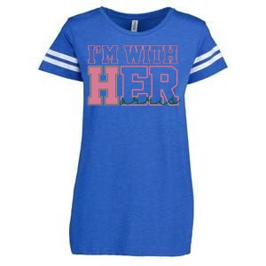 Im With Her Kamala Harris 2024 President Vote Enza Ladies Jersey Football T-Shirt