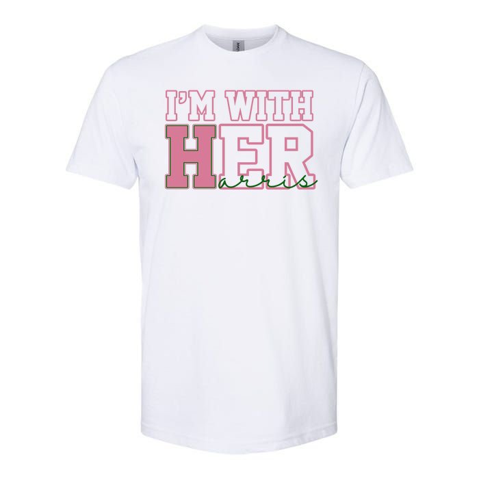 Im With Her Kamala Harris 2024 President Vote Softstyle CVC T-Shirt