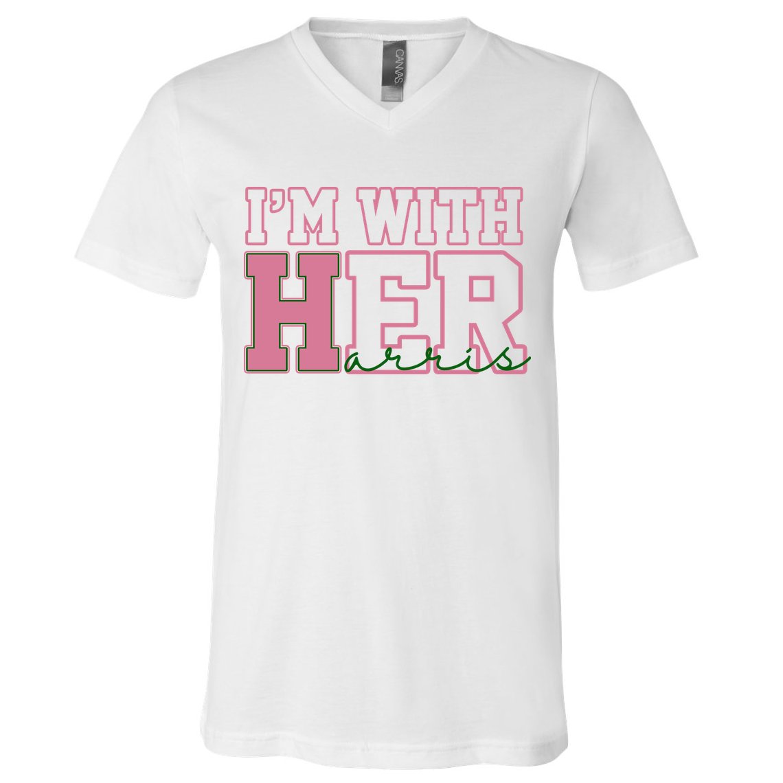 Im With Her Kamala Harris 2024 President Vote V-Neck T-Shirt