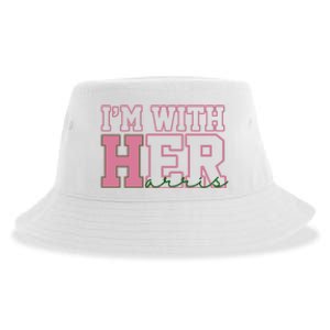 Im With Her Kamala Harris 2024 President Vote Sustainable Bucket Hat