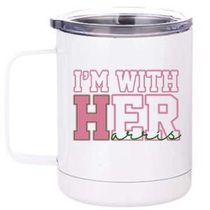 Im With Her Kamala Harris 2024 President Vote 12 oz Stainless Steel Tumbler Cup