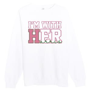 Im With Her Kamala Harris 2024 President Vote Premium Crewneck Sweatshirt