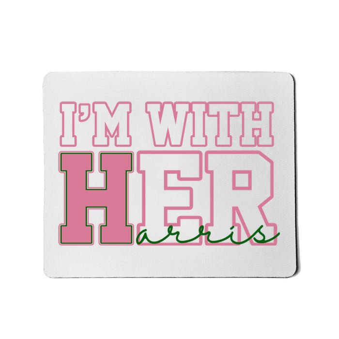 Im With Her Kamala Harris 2024 President Vote Mousepad