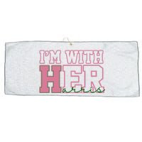 Im With Her Kamala Harris 2024 President Vote Large Microfiber Waffle Golf Towel