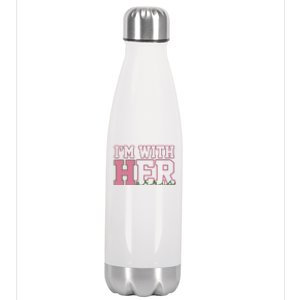 Im With Her Kamala Harris 2024 President Vote Stainless Steel Insulated Water Bottle