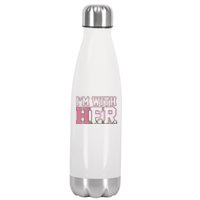 Im With Her Kamala Harris 2024 President Vote Stainless Steel Insulated Water Bottle