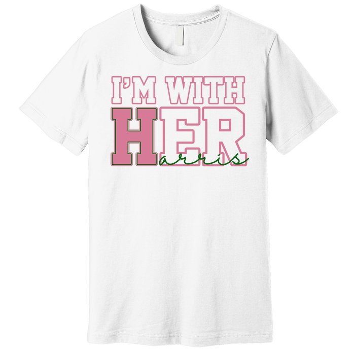 Im With Her Kamala Harris 2024 President Vote Premium T-Shirt